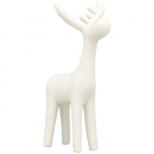 Декоративна фигура елен 9х7х17см Ivory бяла